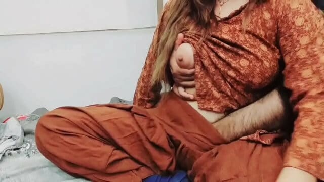 Horny pakistani bhabhi fuck her servant in front of Cuckold husband